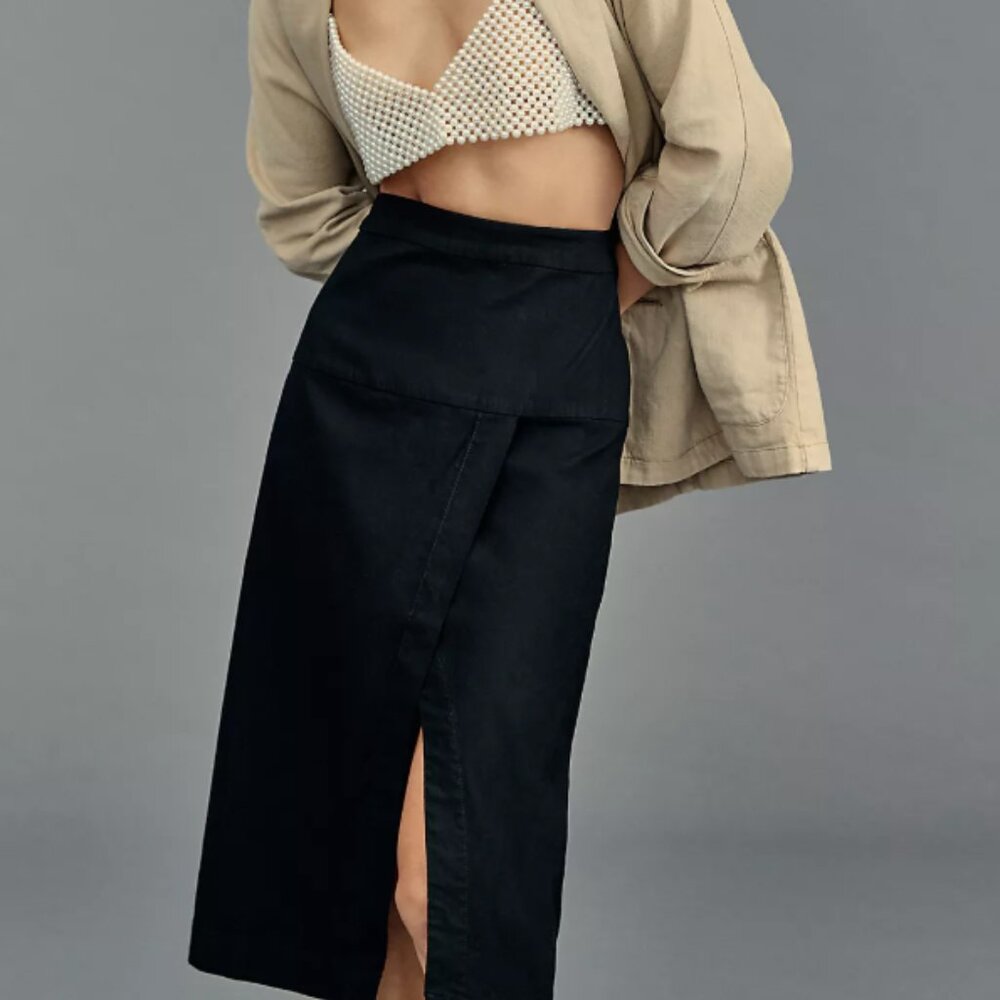 Toledo Side-Slit Pencil Skirt